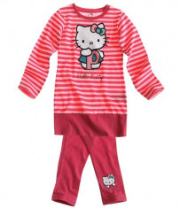 Set bluza si leggings 4-10 ani - Hello Kitty - roz foto