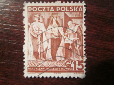 TIMBRE POLONIA STAMPILAT foto