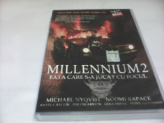 DVD MILLENNIUM 2 FATA CARE S-A JUCAT CU FOCUL SUBTITRARE ROMANA foto