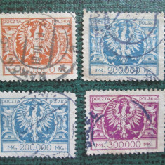 TIMBRE POLONIA LOT STAMPILAT-1924