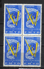 RRR A 15 A ANIV. F.M.T.D. LP. 509 MNH LUX foto