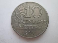 Brazilia 10 centavos 1967 foto