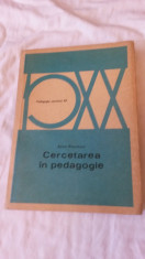 Cercetarea in pedagogie - Emile Planchard foto