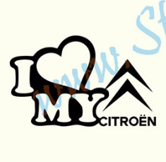 I Love My Citroen_Tuning Auto_Cod: CST-045_Dim: 15 cm. x 9.4 cm. foto