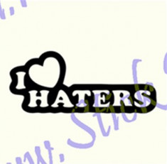 I Love Haters_Tuning Auto_Cod: CST-085_Dim: 15 cm. x 6.3 cm. foto