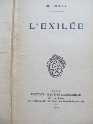 L&amp;#039;Exilee -M. Delly foto