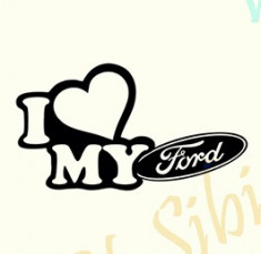 I Love My Ford_Tuning Auto_Cod: CST-065_Dim: 15 cm. x 8.2 cm. foto