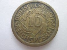 Germania 10 reichspfennig 1925(F) foto