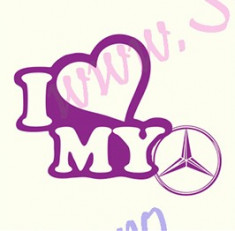 I Love My Mercedes_Tuning Auto_Cod: CST-059_Dim: 15 cm. x 11.7 cm. foto