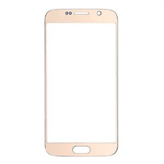 Geam Samsung Galaxy S6 G920 gold auriu ecran nou + folie sticla tempered glass