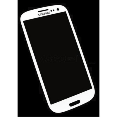 Geam Samsung Galaxy S3 neo i9300i alb ecran nou + folie sticla tempered glass foto