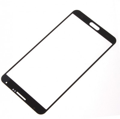 Geam Samsung Galaxy Note 3 negru ecran nou + folie sticla tempered glass foto