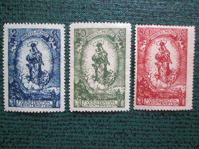 TIMBRE LICHTENSTEIN -SET NESTAMPILAT foto