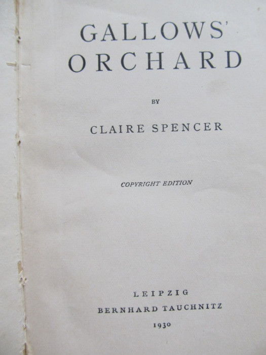 Gallow&#039;s Orchard -Claire Spencer