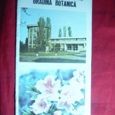 Pliant -Reclama - Gradina Botanica - Universitatea Al.I.Cuza Iasi