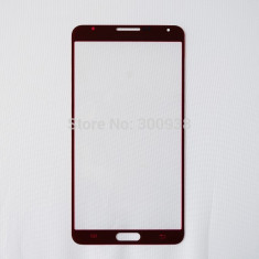 Geam Samsung Galaxy Note 3 rosu ecran nou + folie sticla tempered glass