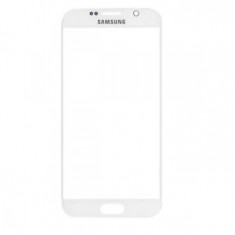 Geam Samsung Galaxy S6 G920 alb ecran nou + folie sticla tempered glass