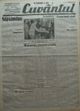 Cuvantul , ziar legionar , 8 Mai 1933 , articole Mihail Sebastian , Perpessicius