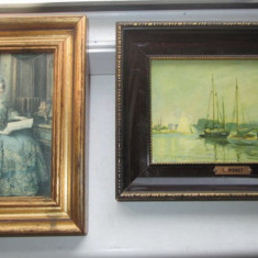 Reproduceri- Foto C. Monet si Doamna epoca ulei pe placaj.
