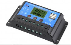 Controller/regulator controler SOLAR LCD CM20T 20A Panouri fotovoltaice Rulote foto