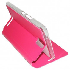 Husa Flip Allview P8 Energy PRO, PREMIUM CASE, Rosu Magenta foto