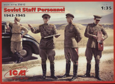 + Kit figurine 1/35 ICM 35612 - Soviet Staff Personel 1943-1945 (FARA CUTIE) + foto