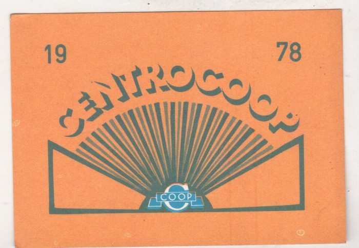 bnk cld Calendar de buzunar CENTROCOOP 1978