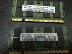 Placuta Memorie 2 Gb laptop DDR2 PC5300 si PC6400 foto