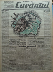 Cuvantul , ziar legionar , 11 Mai 1933 , articole Nae Ionescu , Calugaru foto