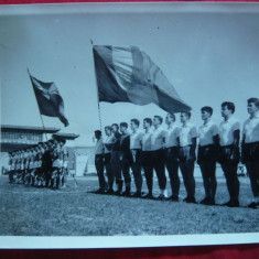 Fotografie meci Romania- China , cca.1960 , dim.= 12,5x9,5 cm