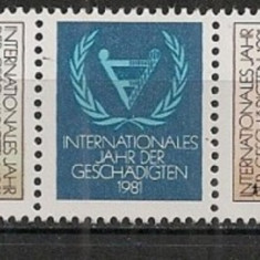 GERMANIA (DDR) 1981 – ANUL PERSOANELOR CU HANDICAP, straif MNH, B5