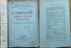 Louis Vialleton, Originea lucrurilor vii, 1930, 2 semnaturi ale lui Ion Caranica, legionar, asasinul lui I. G. Duca