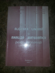 Elemente de algebra liniara si analiza matematica pentru economisti A.Muresan foto