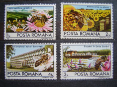 Romania 1987 LP 1191 - serie nestampilata MNH &amp;quot;Apicultura&amp;quot; foto