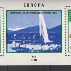 UNGARIA 1974 – CONFERINTA EUROPEANA, bloc nestampilat, N8