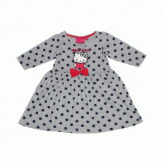 Rochie Hello Kitty gri cu buline Disney 7 ani (122 cm) foto