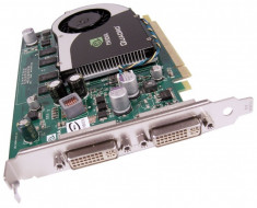 Placa video PCI-E NVIDIA Quadro FX370, 256MB, 64bit, 2xDVI, High Profile foto