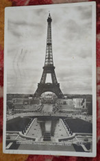 Expozitia internationala Paris 1937 - Turnul Eiffel (Prise du Trocadero) foto