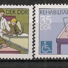 GERMANIA (DDR) 1979 – REABILITAREA PERSOANELOR CU HANDICAP, serie MNH, B3