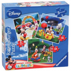 Puzzle Clubul Mickey Mouse 25 / 36 / 49 Piese Ravensburger foto