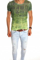 Tricou - tricou barbati - tricou slim fit - tricou fashion - 6656P4 foto