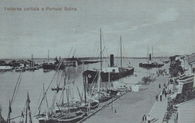 DOBROGEA , VEDEREA PARTIALA A PORTULUI SULINA , EDIT. G.P.AVGHERINOS , SULINA foto