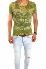 Tricou - tricou barbati - tricou slim fit - tricou fashion - 6645P4 foto