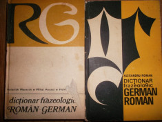 Dictionar frazeologic roman-german german-roman-Heinrich Mantsch foto