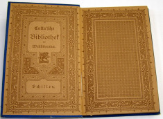 Din lucrarile lui Schiller biblioteca Cotta&amp;#039;sche limba germana(1821) foto