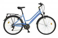 Bicicleta oras Travel 2654 - model 2015 26&amp;#039;-Alb-Albastru-430 mm - OLN-ONL8-21526540000|Alb-Albastru|Cadru 430 mm foto