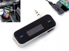 2 in 1 Hands Free si Modulator Fm pentru iPod / iPhone / Telefon Mobil / MP3 Player foto