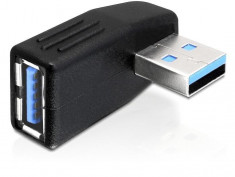 ADAPTOR USB 3.0 TATA-MAMA ANGLED ORIZONTAL DELOCK 65342 foto