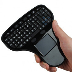 Mini tastatura Wireless 2.4 cu touchpad si USB pentru PC foto