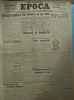 Epoca , ziar al Partidului Conservator , 16 Febr. 1935 , Afac. Skoda , Filipescu